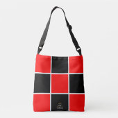 Sac fourre-tout Monogramme Rouge Et Noir De La Com (Dos)