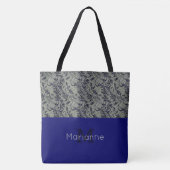 Sac fourre-tout monogramme texturé élégant (Devant)