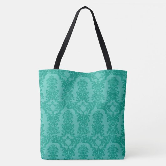 Sac fourre-tout Monogramme Turquoise bleu lisse (Dos)