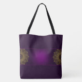 Sac fourre-tout Monogramme violet Mandala Gold (Dos)