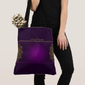 Sac fourre-tout Monogramme violet Mandala Gold (De près)