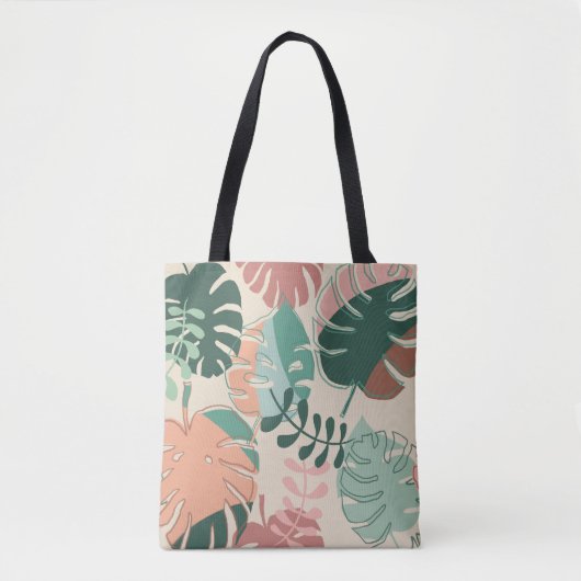 Sac fourre-tout Monstera Boho (Devant)