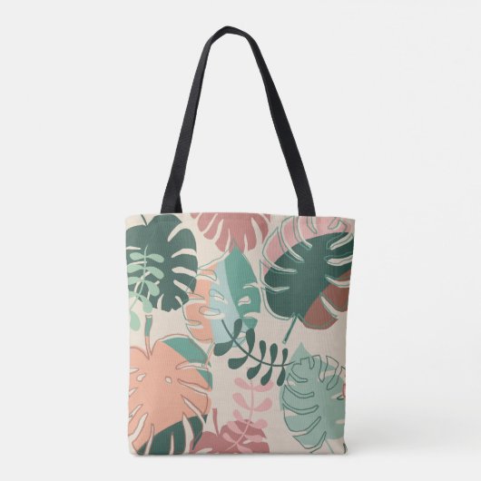 Sac fourre-tout Monstera Boho (Dos)