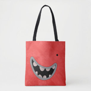 sac fourre-tout monstre rouge