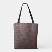 Sac fourre-tout Motif Brown moderne Snakeskin (Dos)