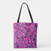 Sac fourre-tout Motif Camouflage noir bleu rose (Dos)