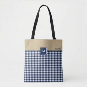 Sac fourre-tout Motif Carré Monogramme