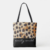 Sac fourre-tout Motif Cheetah personnalisé (Dos)