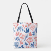 Sac fourre-tout Motif corail (Dos)