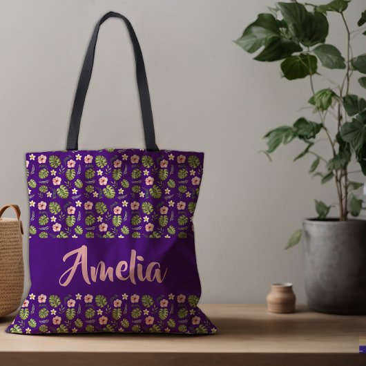 Sac fourre-tout motif couleur aquarelle