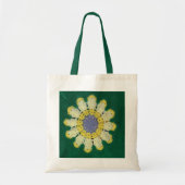Sac fourre-tout - motif de crochet - marguerite (Devant)