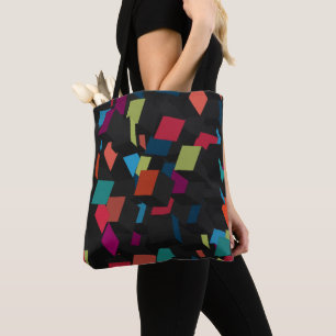 Sac fourre-tout Motif de Cube géométrique Abstrait