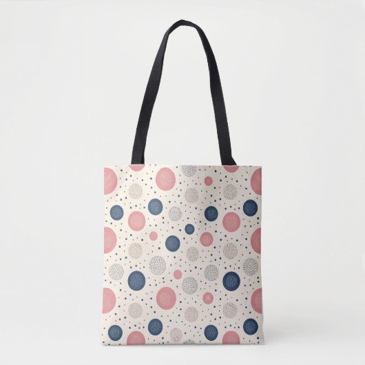 Sac fourre-tout motif de point de fleur (Devant)