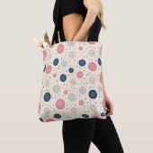 Sac fourre-tout motif de point de fleur (De près)