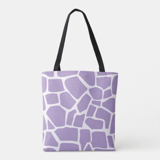 Sac fourre-tout Motif Giraffe - Design violet et b (Dos)