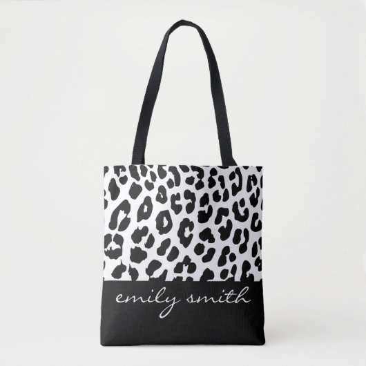 Sac fourre-tout Motif Leopard personnalisé (Devant)