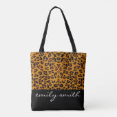 Sac fourre-tout Motif Leopard personnalisé (Dos)