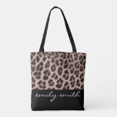 Sac fourre-tout Motif Leopard personnalisé (Dos)