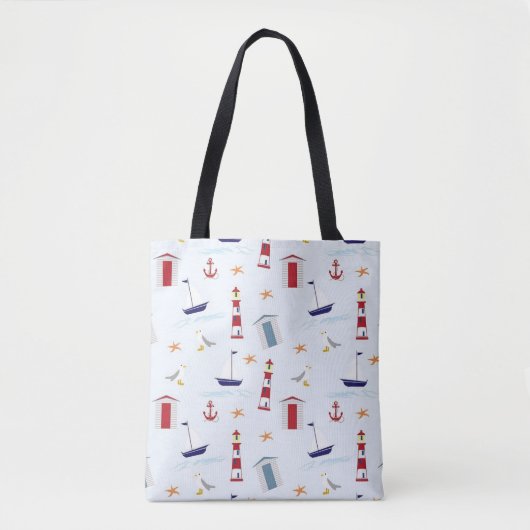 Sac fourre-tout Motif nautique (Devant)