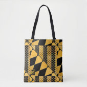 Sac fourre-tout Motif noir Monogram Gold (Devant)