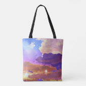 Sac fourre-tout moyen de coucher de soleil (Dos)