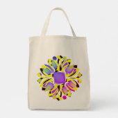 sac fourre-tout multicolore à un élément (Dos)