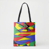 Sac fourre-tout multicolore Abstrait (Devant)