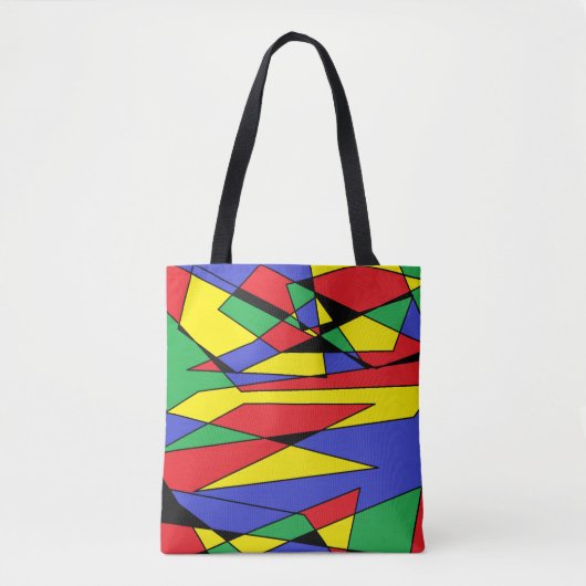 Sac fourre-tout multicolore Abstrait (Devant)