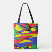 Sac fourre-tout multicolore Abstrait (Dos)