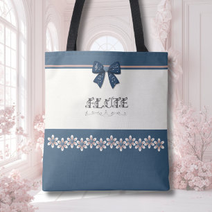 Sac fourre-tout musical en forme de flûte avec un