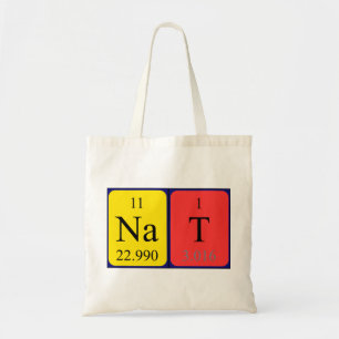 Sac fourre-tout national à nom de table périodiq