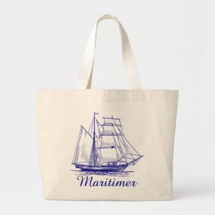 Sac fourre-tout nautique à toile de bateau de