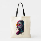 Sac fourre-tout Neon Diva – Conception d'art de ru (Dos)