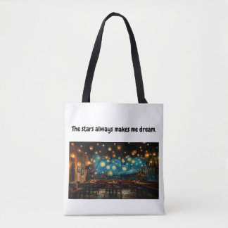 Sac fourre-tout nocturne étoilé