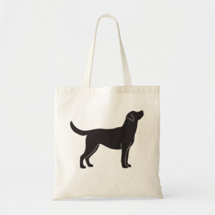 Sac fourre-tout noir à silhouette de chien de