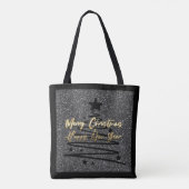 Sac fourre-tout noir brillant (Dos)