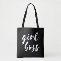 Sac fourre-tout noir de fille patron