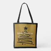 Sac fourre-tout noir doré (Dos)