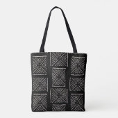 Sac fourre-tout noir en tissu boue imprimé XL Diam (Dos)