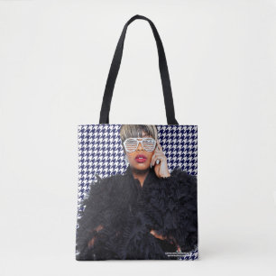 Sac fourre-tout noir et blanc