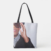 Sac fourre-tout noir et blanc (Dos)