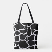 Sac fourre-tout noir et gris (Dos)