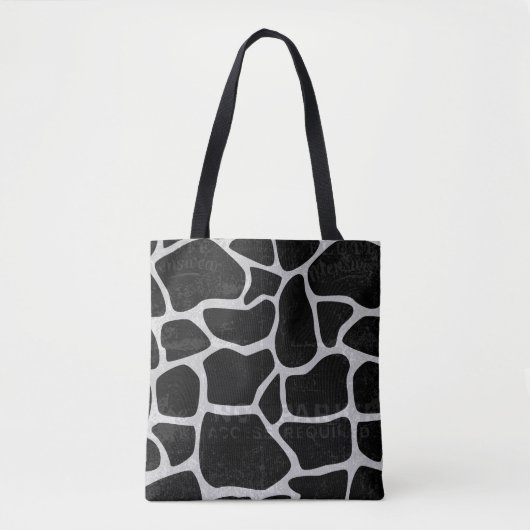 Sac fourre-tout noir et gris (Devant)