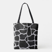 Sac fourre-tout noir et gris (Dos)