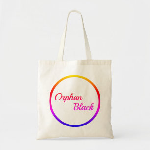 Sac fourre-tout noir orphelin à arc-en-ciel