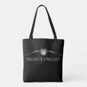Sac fourre-tout noir Project Owlnet (Dos)