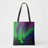 Sac fourre-tout Northern Lights Deer (Devant)