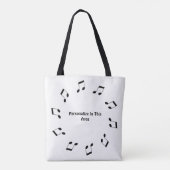Sac fourre-tout Notes musicales (Dos)