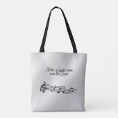 Sac fourre-tout Notes musicales (Dos)