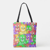 Sac fourre-tout Nounours coloré (Dos)